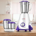 Bluemix Smart Leaf Mixer Grinder | 500W | 3 Jars | Purple & White