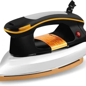 Bluemix Optima Macho Plancha Iron | 1000W | Heavy Weight | Black, White & Yellow
