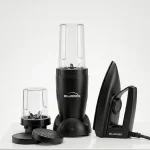 Bluemix NutriChef 500 W Mixer Grinder (Nutri with IRON | 2 Jars | Smock Black)